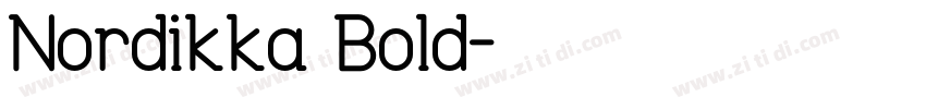 Nordikka Bold字体转换